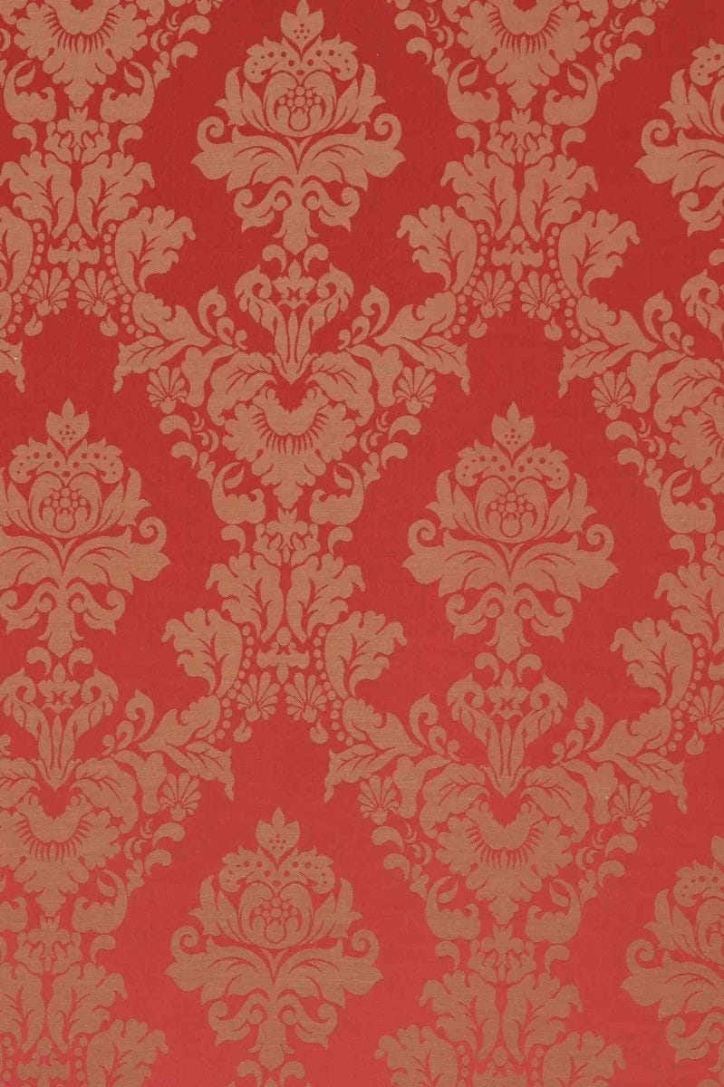 Burgundy Red Beige Damask Paisley Upholstery Drapery popular Fabric