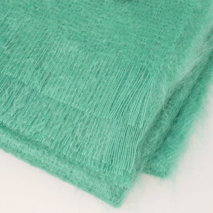 Bronte By Moon Luxury Mohair Wool Throw Jade