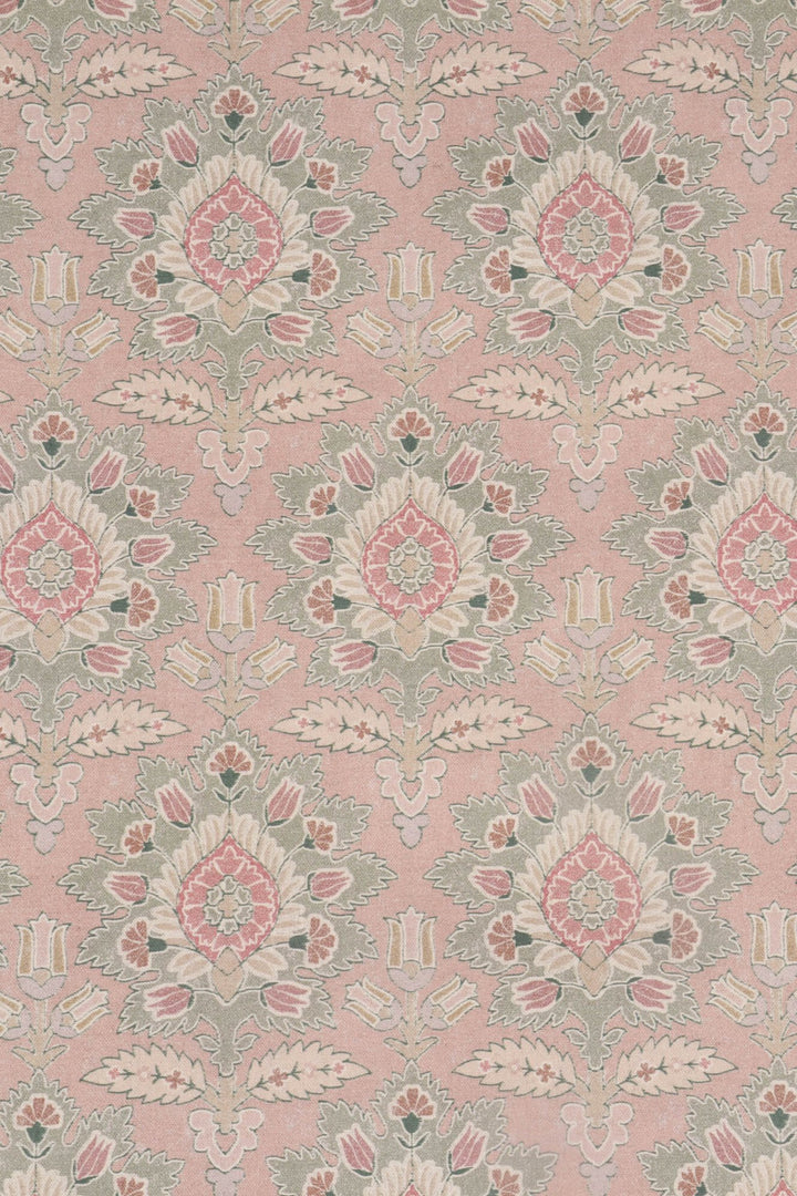 Belgrave Floral Pink Mist Fabric