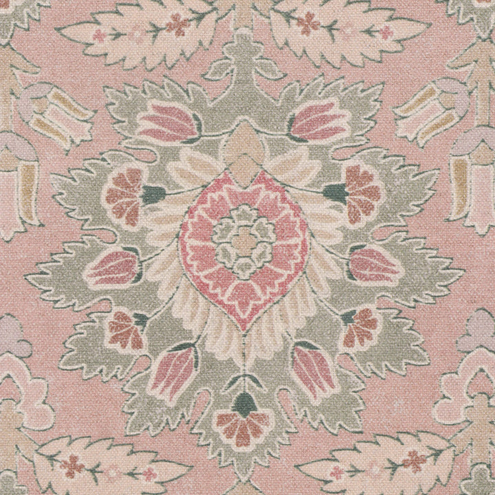 Belgrave Floral Pink Mist Fabric