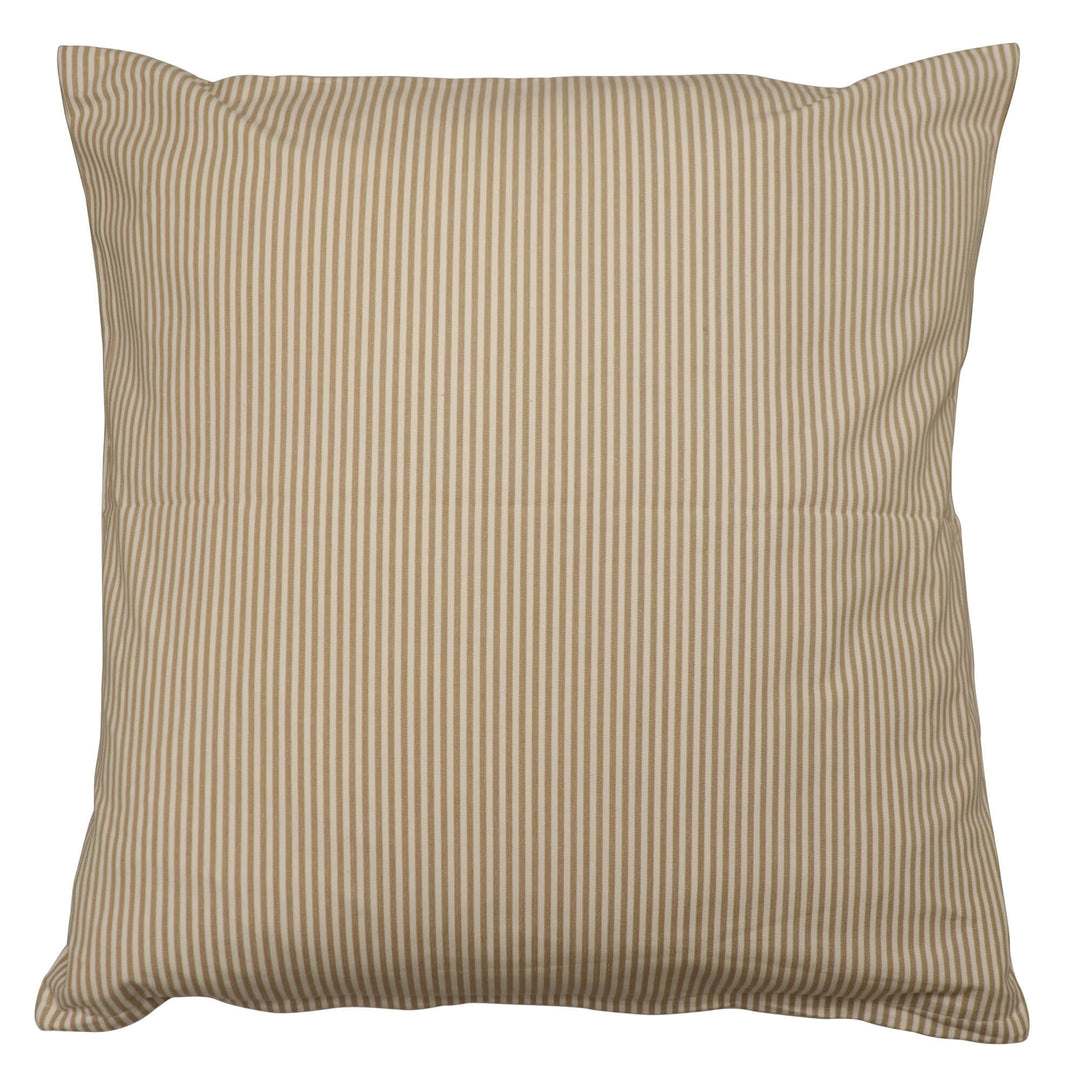 Pinstripe Beige Cushion Cover