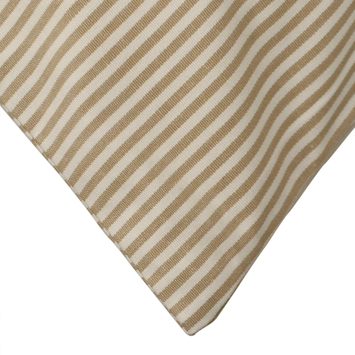 Pinstripe Beige Cushion Cover