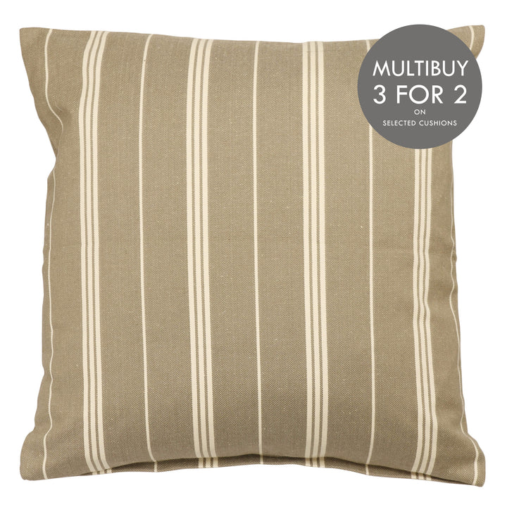 A3 Stripe Beige Cushion Cover