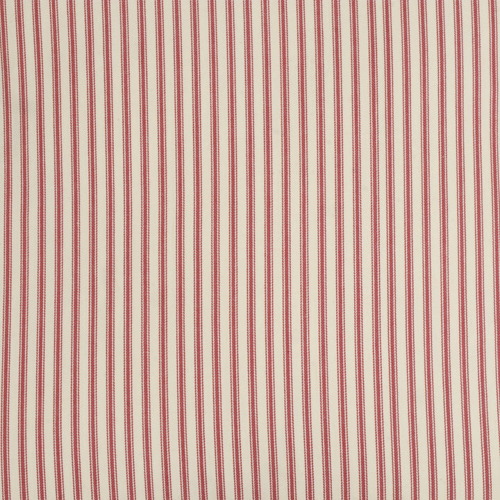 Luxury Ticking Stripe Red 22" Cushion Cover