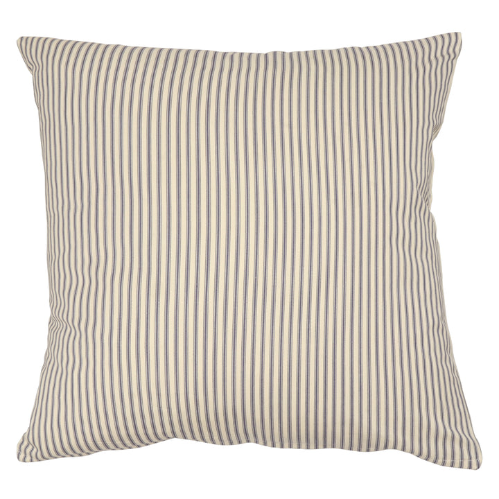 Luxury Ticking Stripe Navy 22" Cushion Cover