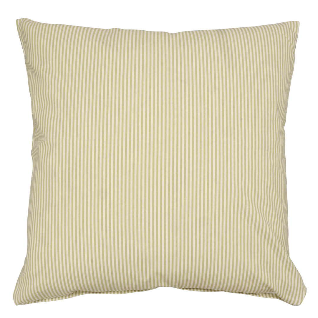 Pinstripe Green Cushion Cover