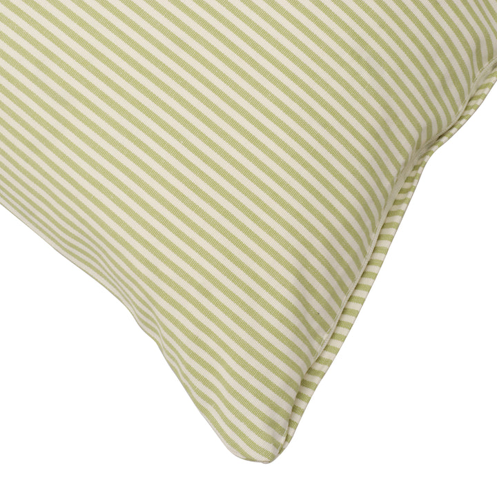 Pinstripe Green Cushion Cover