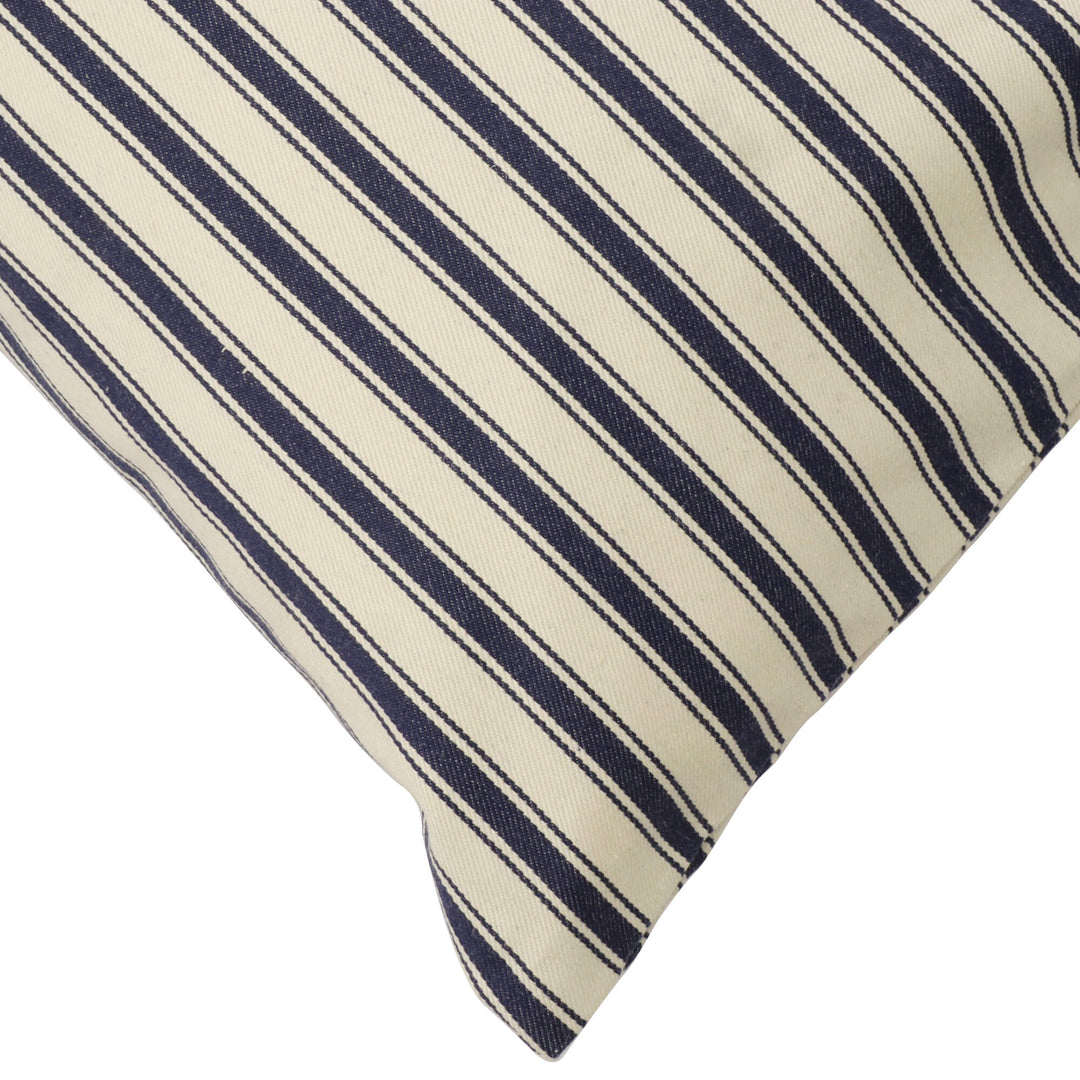 Vintage Deck Stripe Navy 22" Cushion Cover