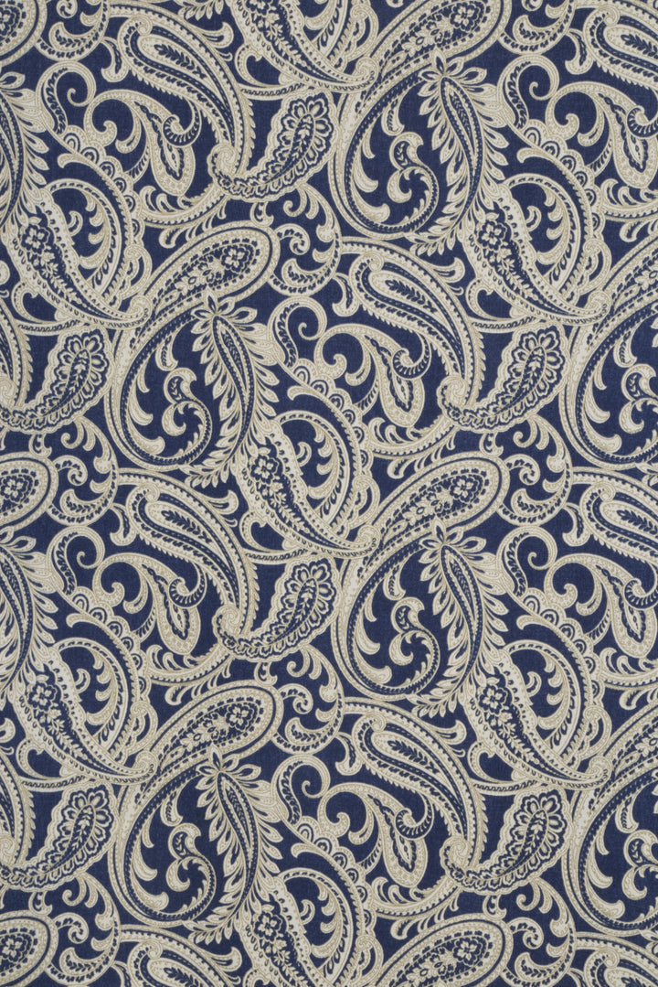 Amira Paisley Navy Fabric