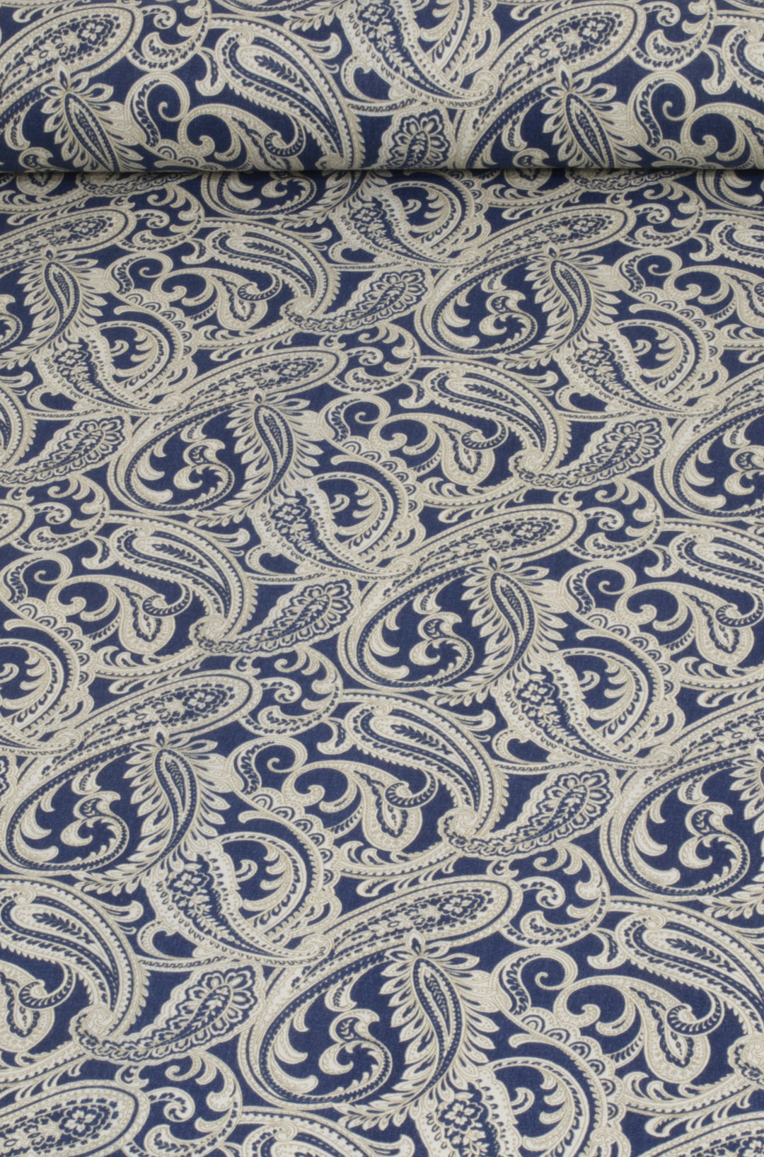 Amira Paisley Navy Fabric