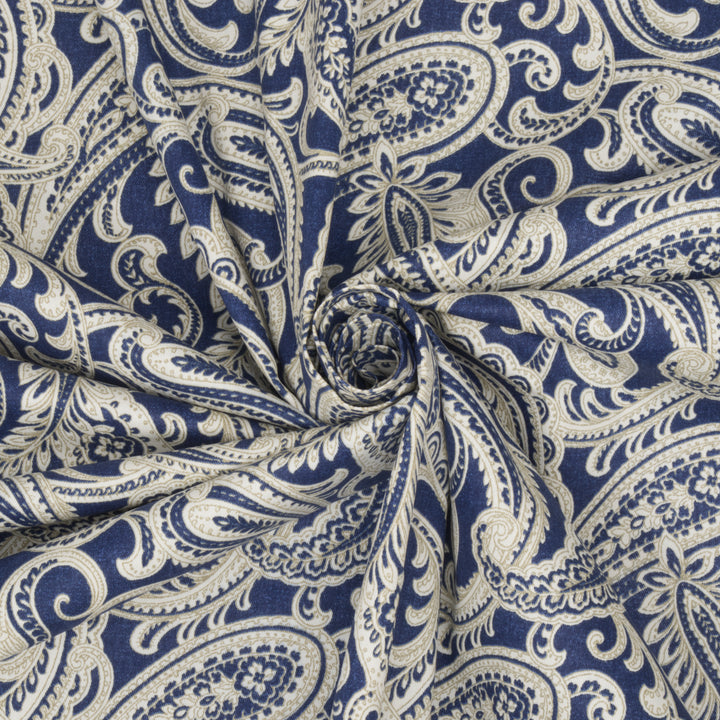 Amira Paisley Navy Fabric