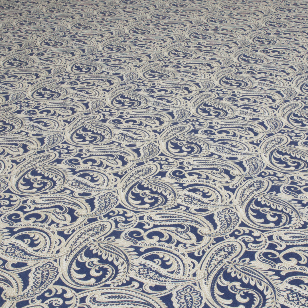 Amira Paisley Navy Fabric