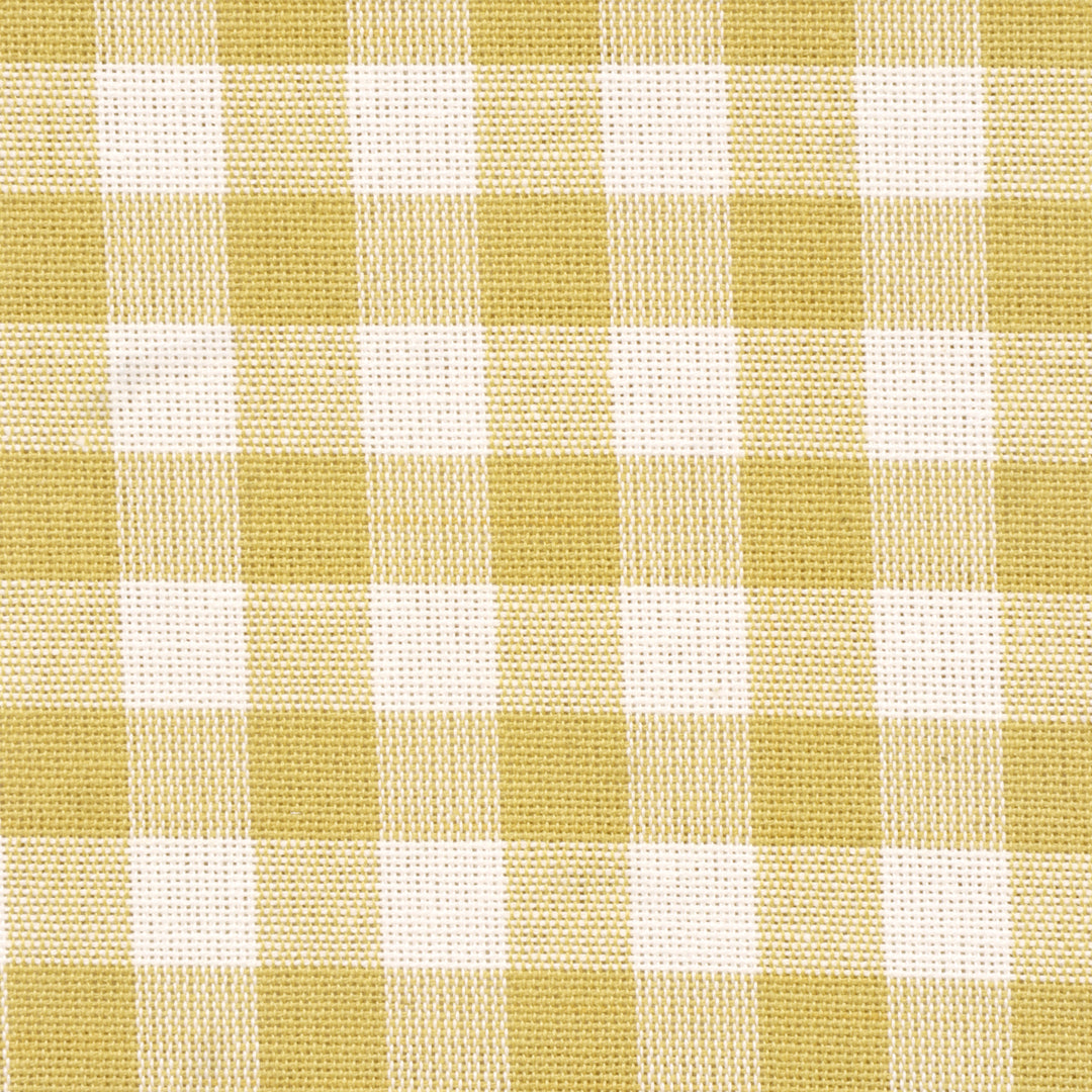 Gingham Check Fabric - Yellow