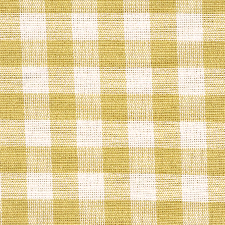 Gingham Check Fabric - Yellow