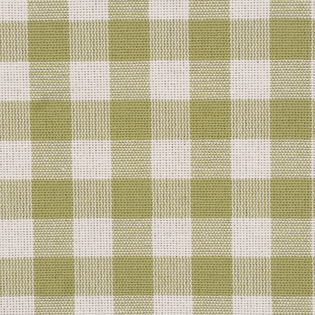 Gingham Check Fabric - Green