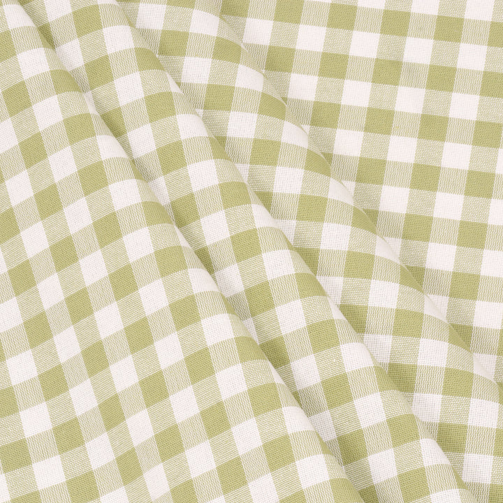 Gingham Check Fabric - Green