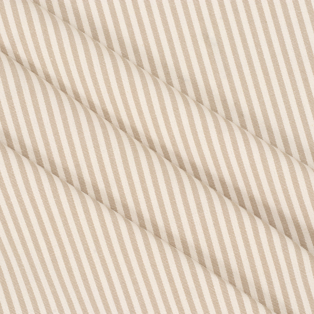 Pinstripe Beige Fabric