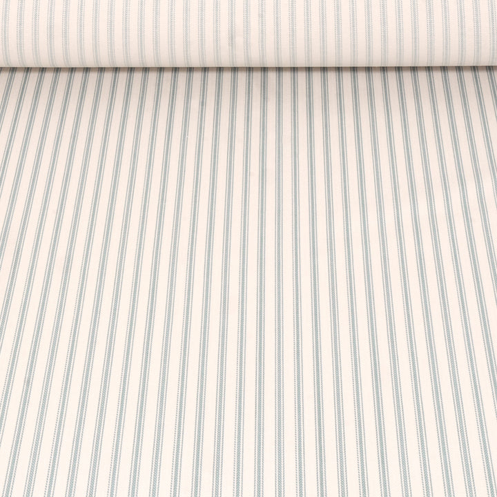 Foy Ticking Stripe Seafoam Fabric