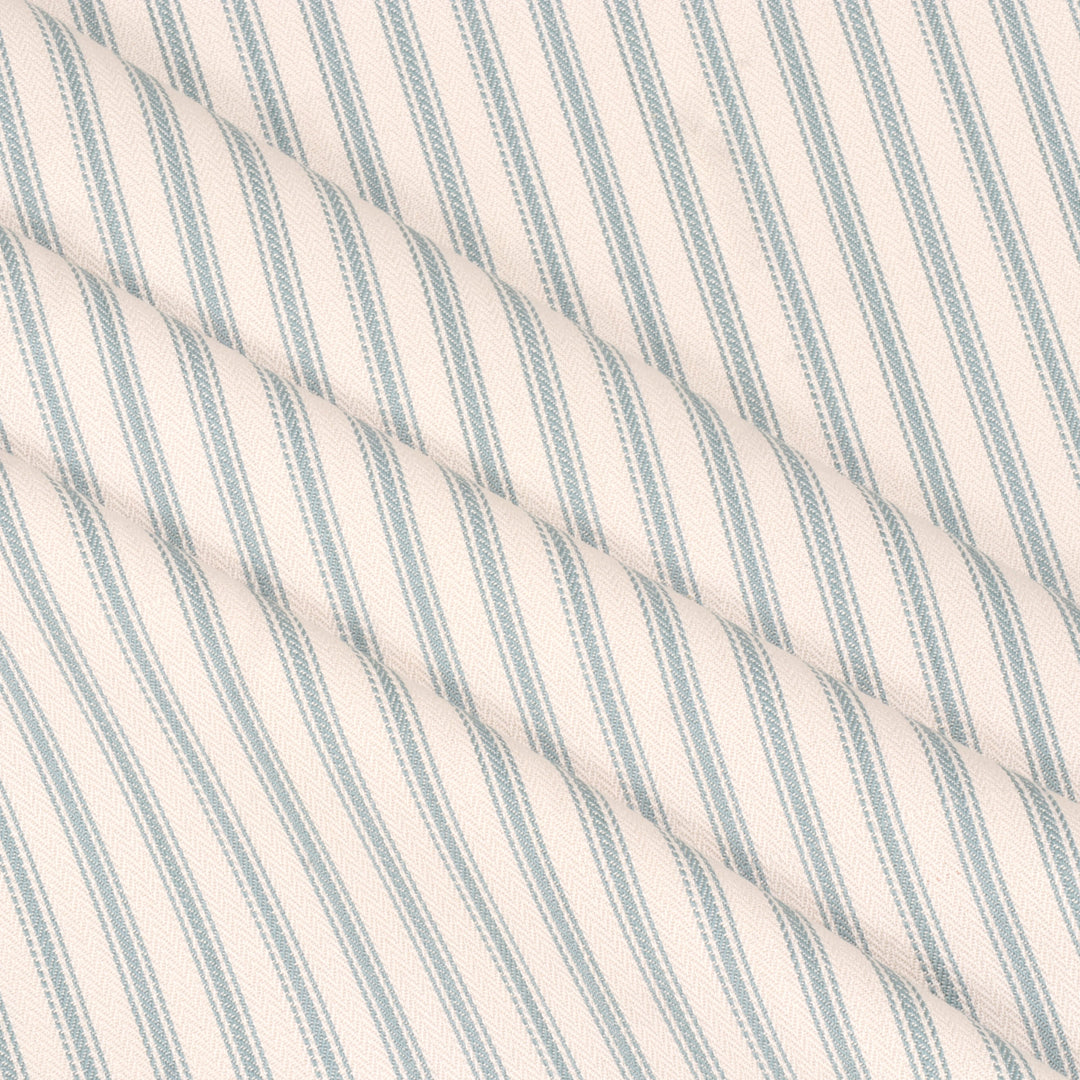 Foy Ticking Stripe Seafoam Fabric