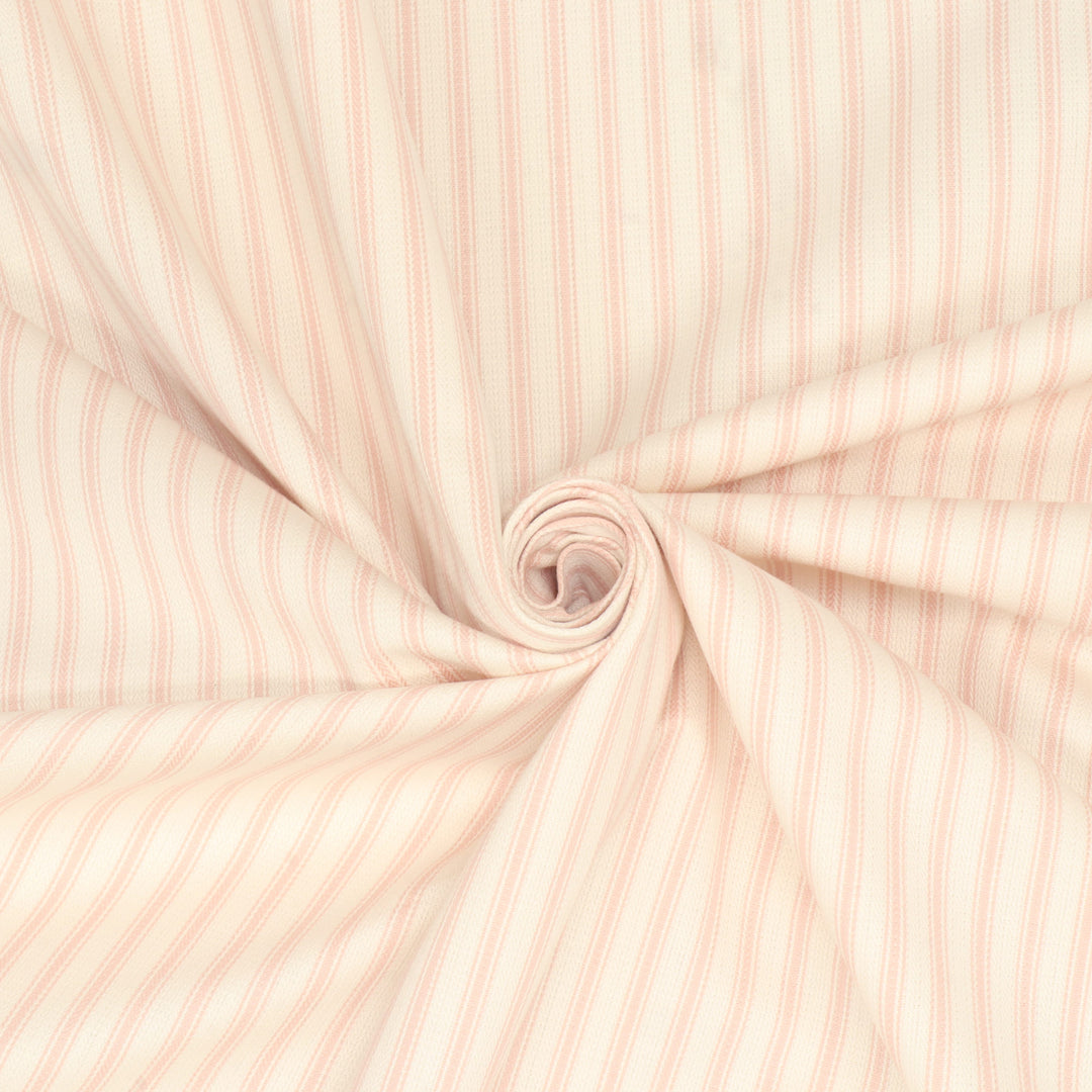 Foy Ticking Stripe Candy Pink Fabric