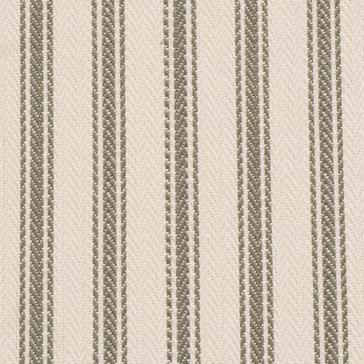 Foy Ticking Stripe Khaki Fabric