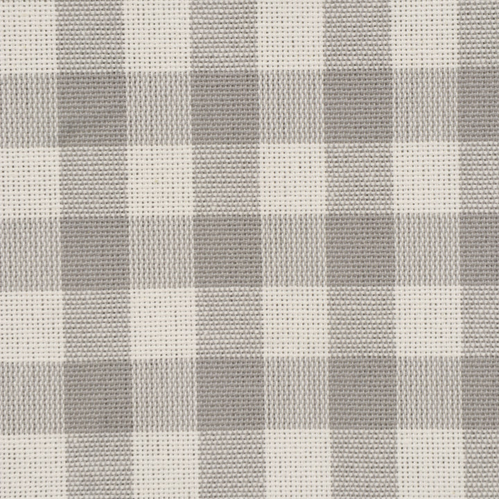 Gingham Check Fabric - Grey