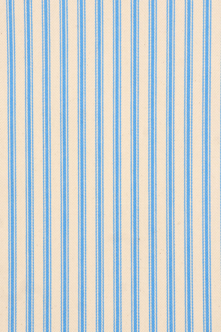 Kent Ticking Stripe Pacific Blue Fabric