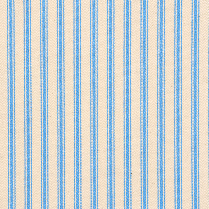 Kent Ticking Stripe Pacific Blue Fabric