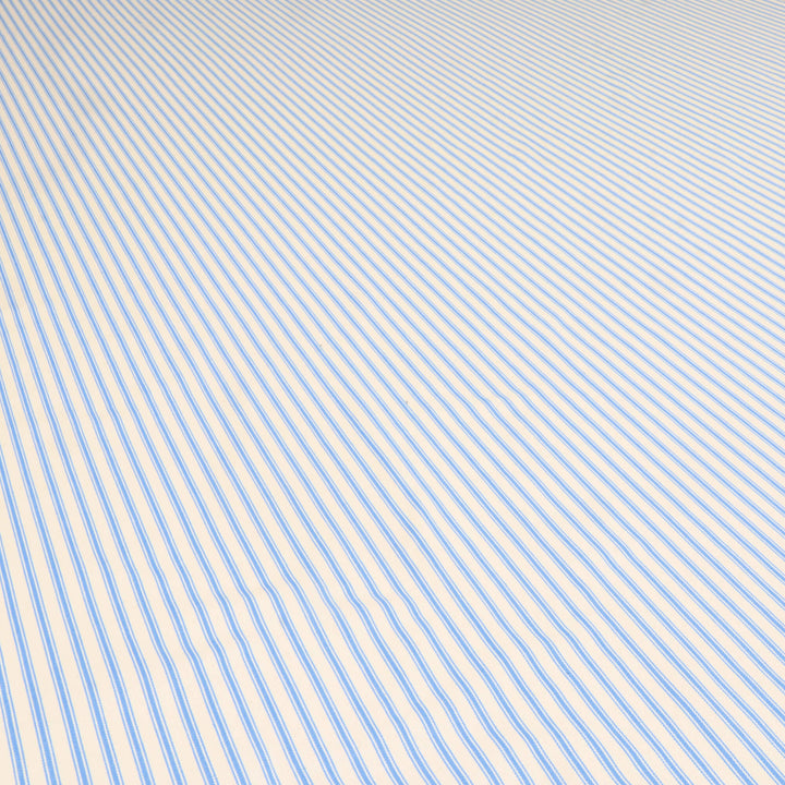 Kent Ticking Stripe Pacific Blue Fabric