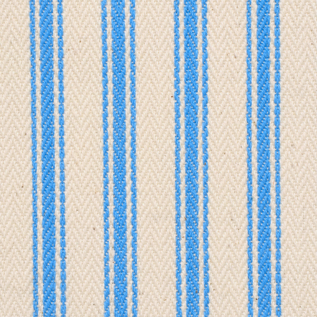 Kent Ticking Stripe Pacific Blue Fabric