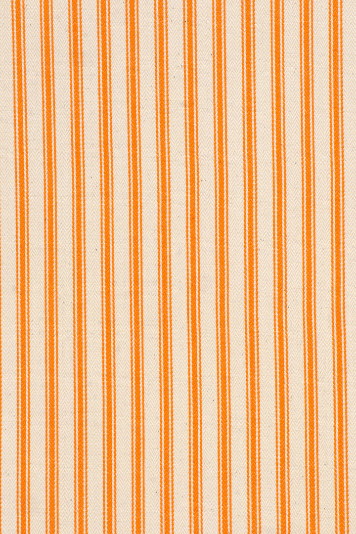 Kent Ticking Stripe Neon Orange Fabric