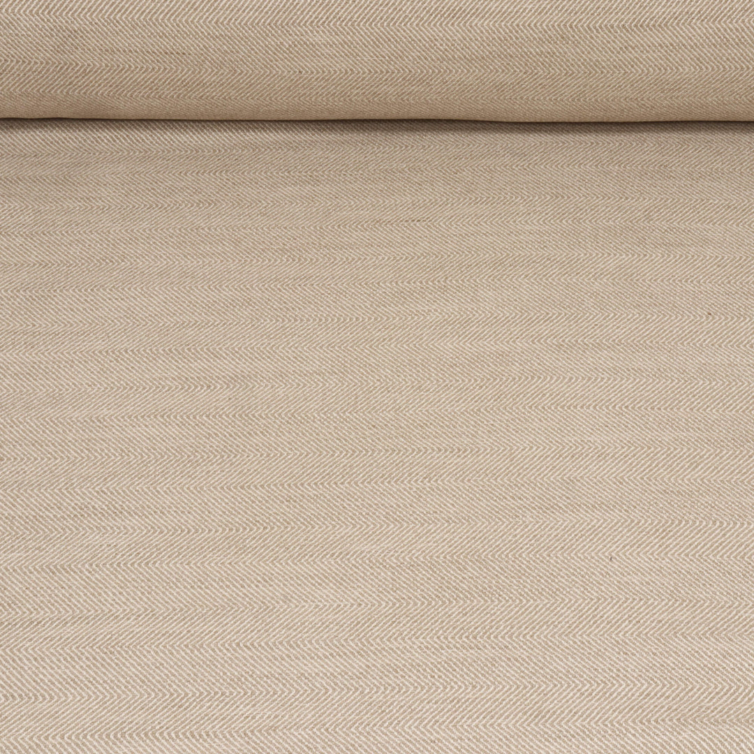 Granada Double Width Herringbone Taupe Fabric