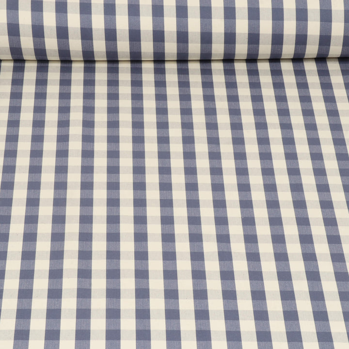 Croyde Check Blue Fabric