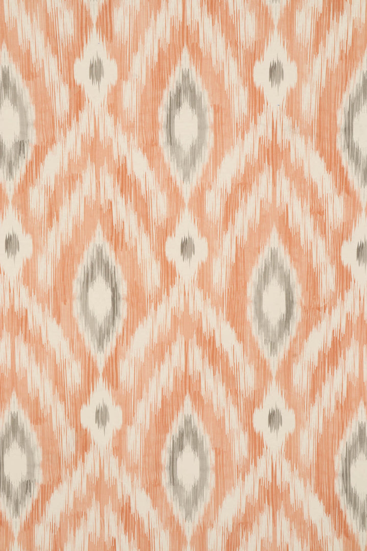 Rimini Ikat Coral Fabric