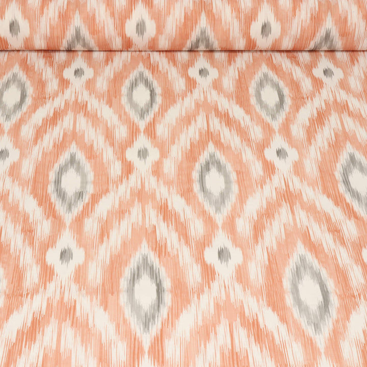 Rimini Ikat Coral Fabric