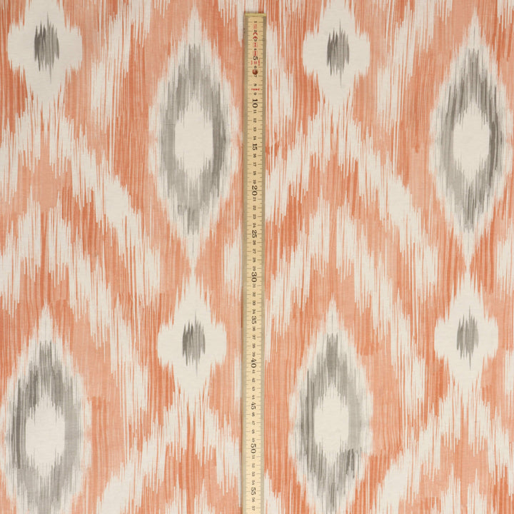 Rimini Ikat Coral Fabric