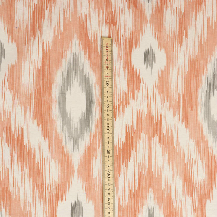 Rimini Ikat Coral Fabric