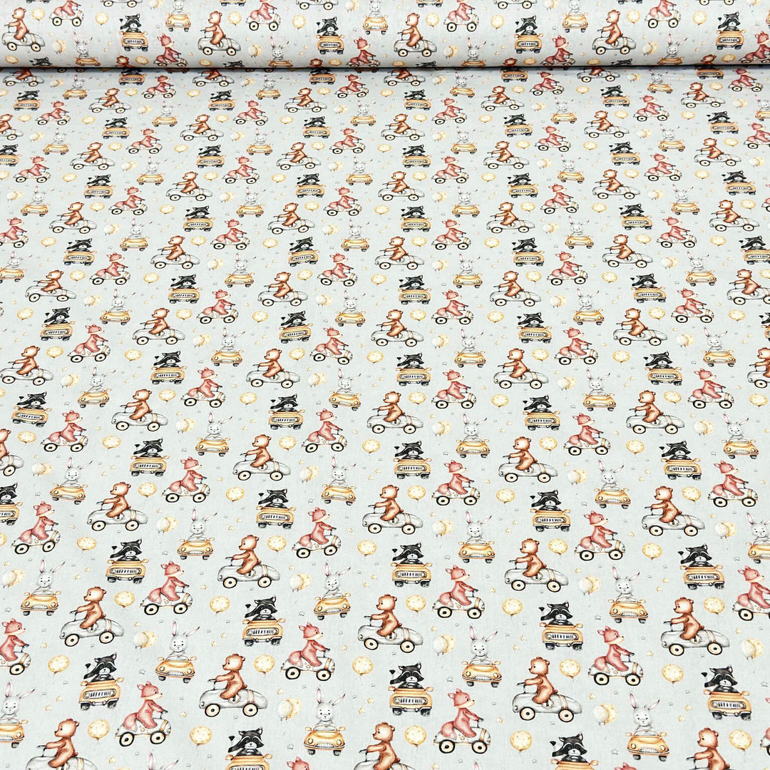 Woodland Racers Fabric