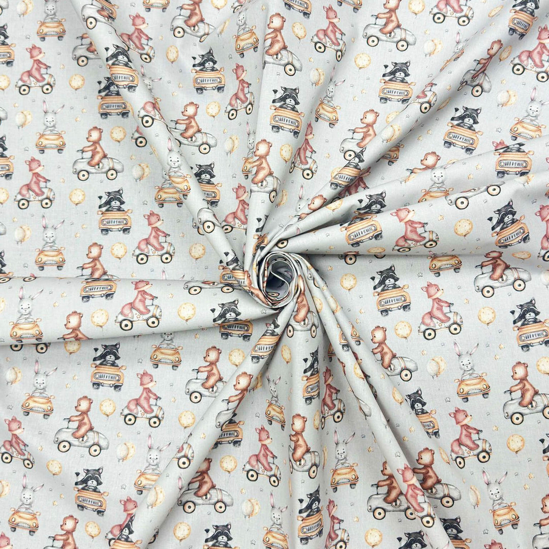 Woodland Racers Fabric