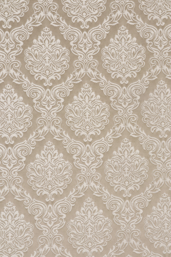 Belle Damask Mink Fabric