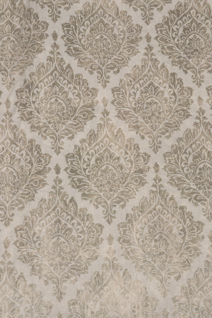 Serene Damask Oystershell Fabric