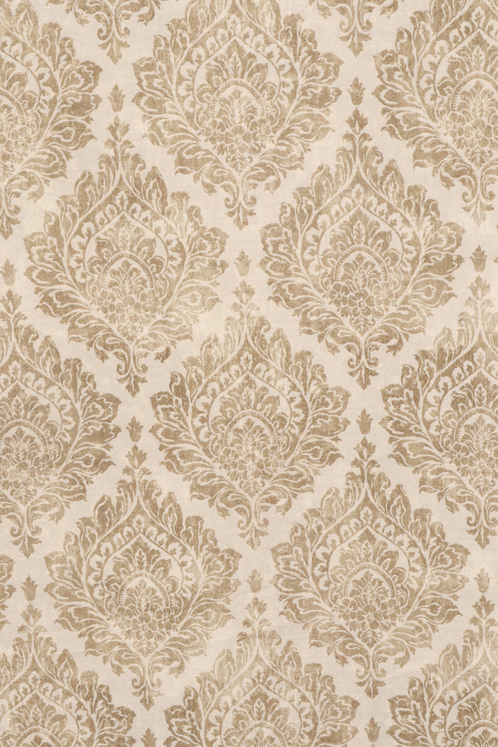 Serene Damask Gold Fabric