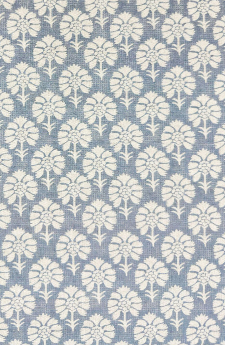 Cotswold Floral Monsoon Blue Fabric