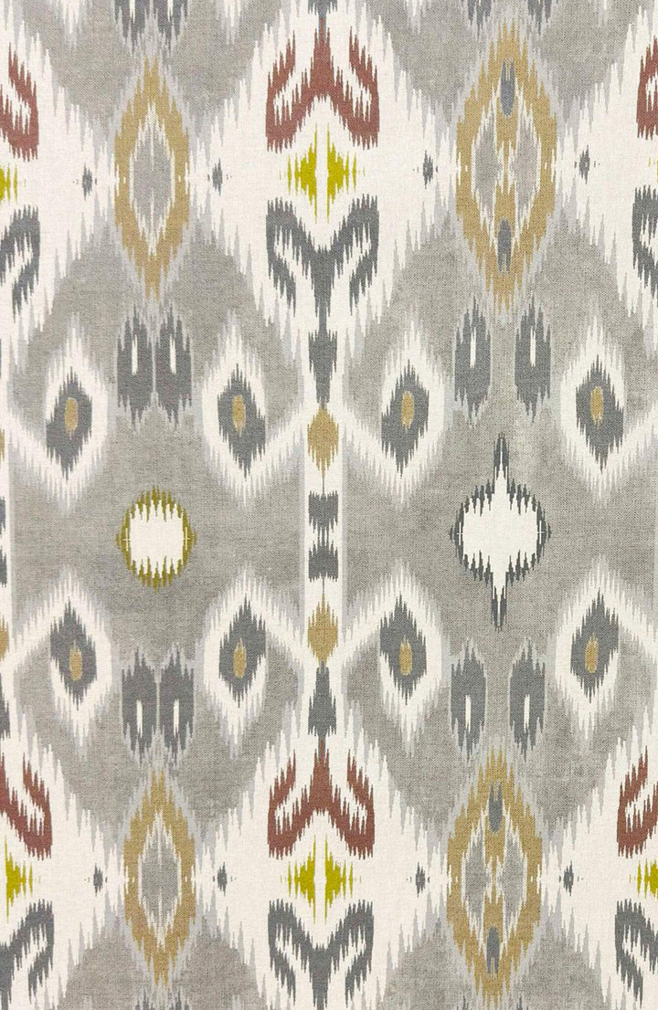 Zena Ikat Grey Fabric