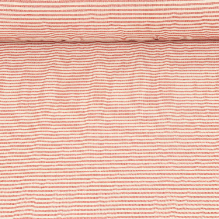 Newbury Stripe Red Fabric