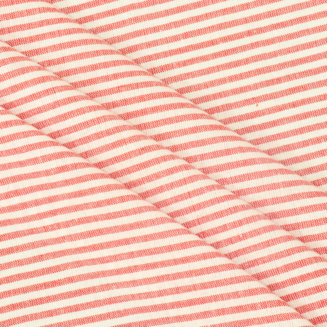 Newbury Stripe Red Fabric