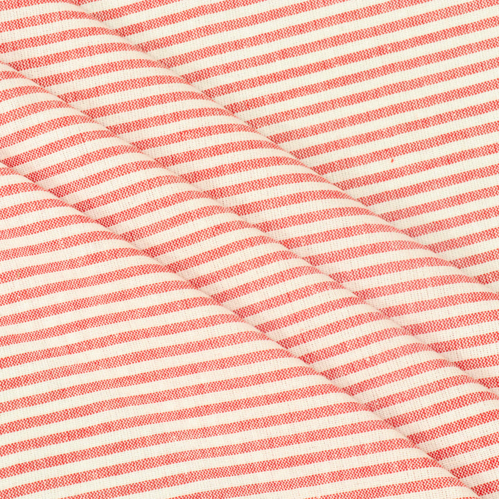 Newbury Stripe Red Fabric