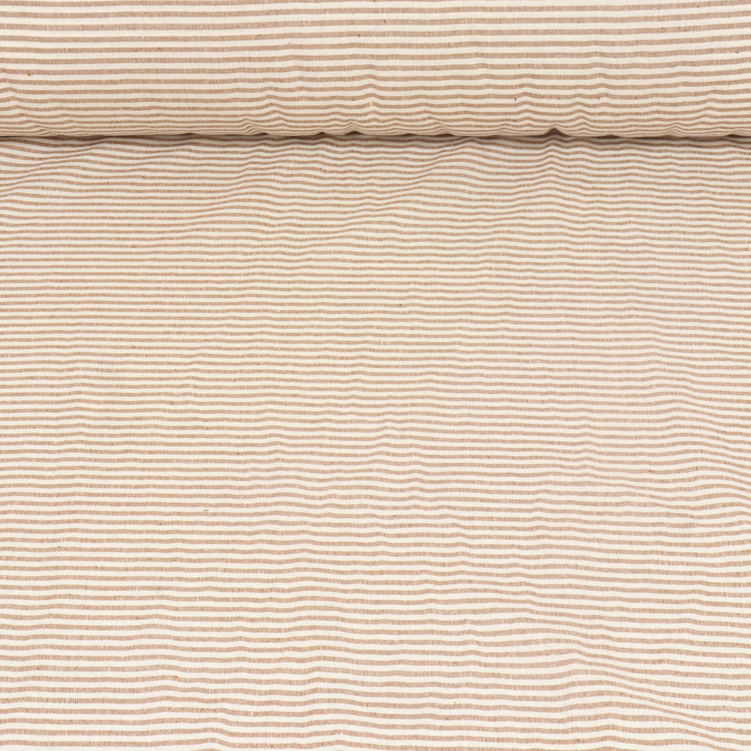 Newbury Stripe Brown Fabric