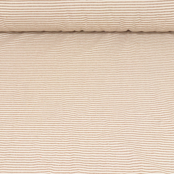 Newbury Stripe Brown Fabric