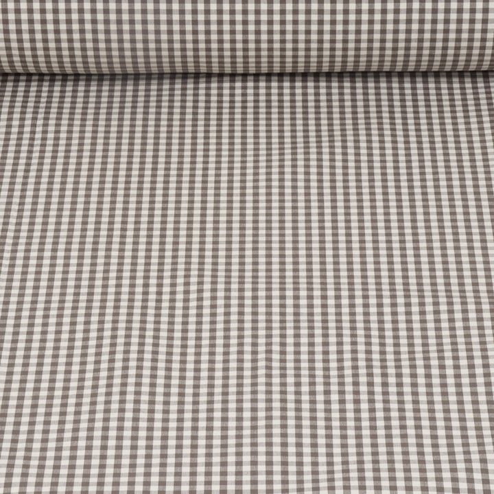 Gingham Micro Check Fabric - Cedar